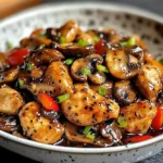 Black Pepper Chicken with Mushrooms