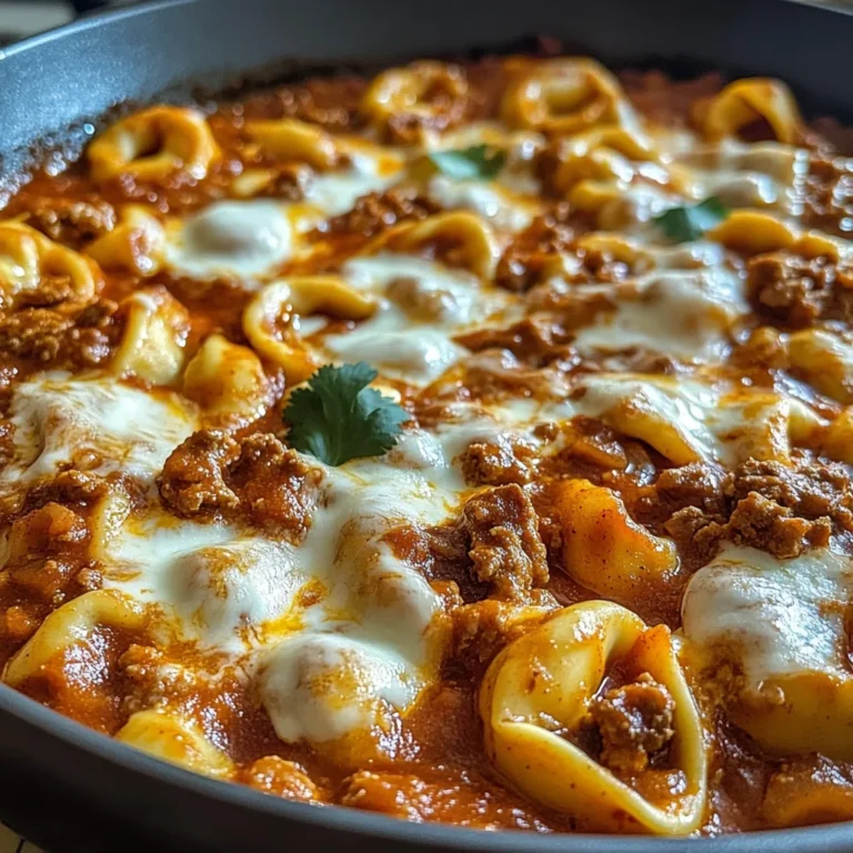 Cheesy Beef Enchilada Tortellini