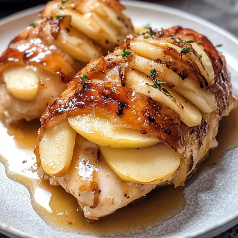 Maple Glazed Apple and Brie Stuffed Chicken