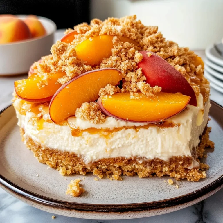 Peach Cobbler Cheesecake
