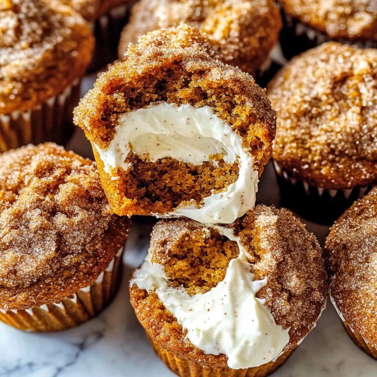 Pumpkin Muffins with Maple Cream Cheese Filling