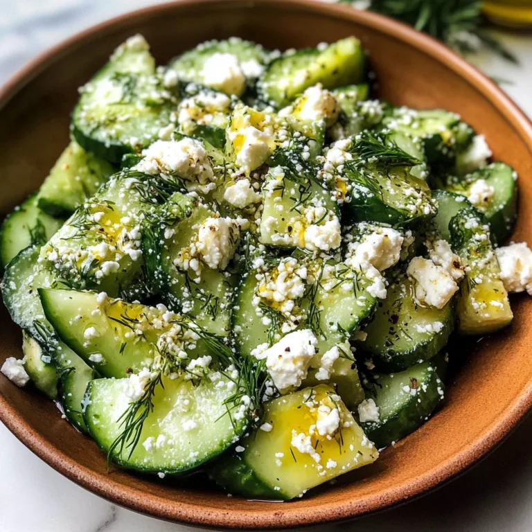 Smashed Cucumber Salad - With Feta and Dill
