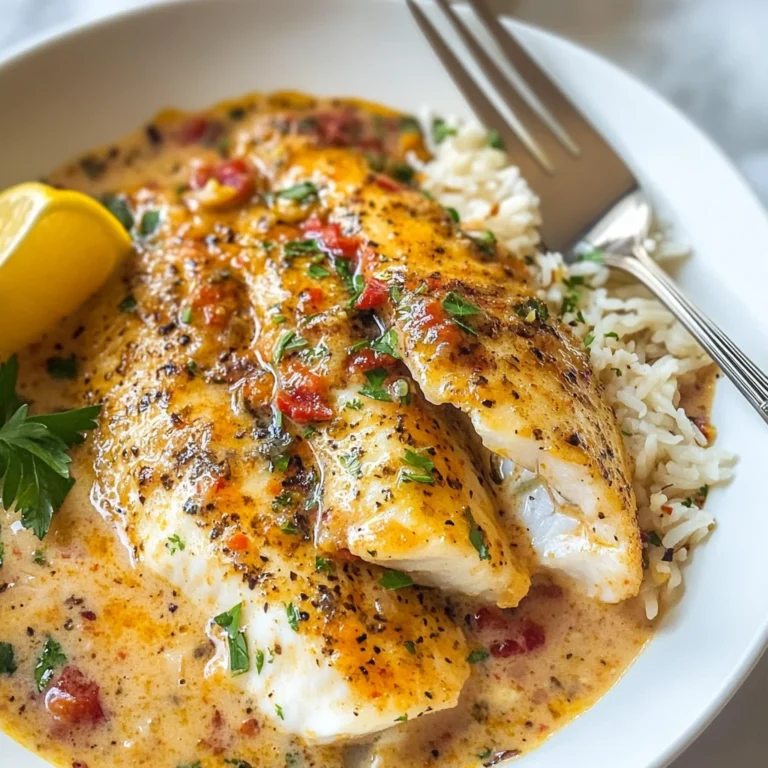 Tilapia in Roasted Pepper Sauce
