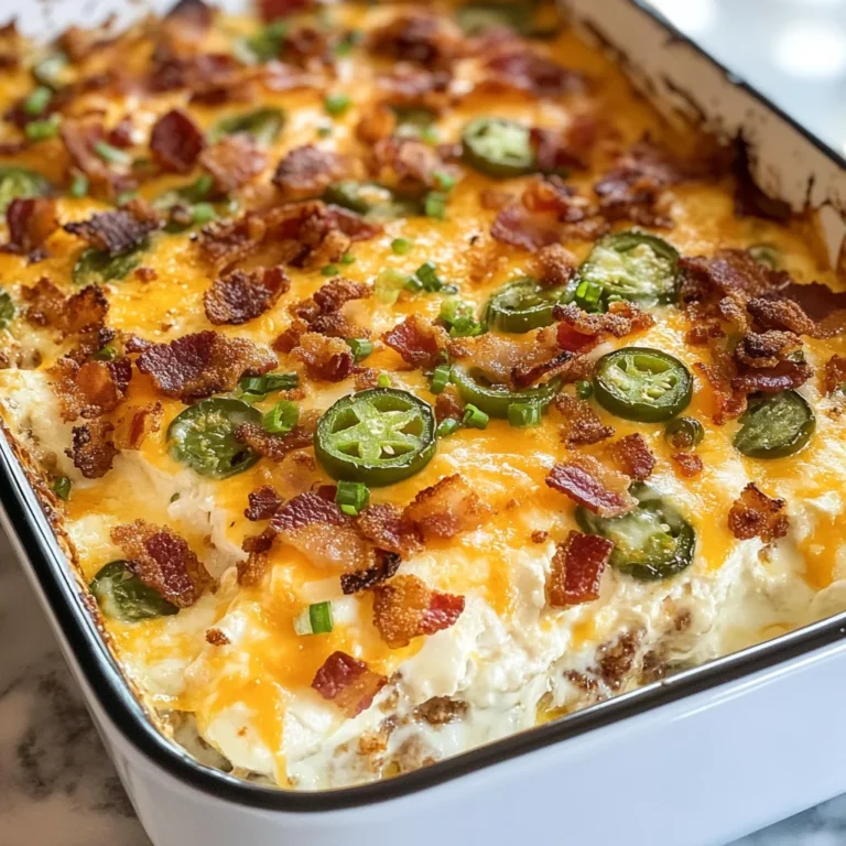 keto jalapeno popper casserole