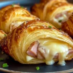 Air Fryer Ham Cheese Croissants