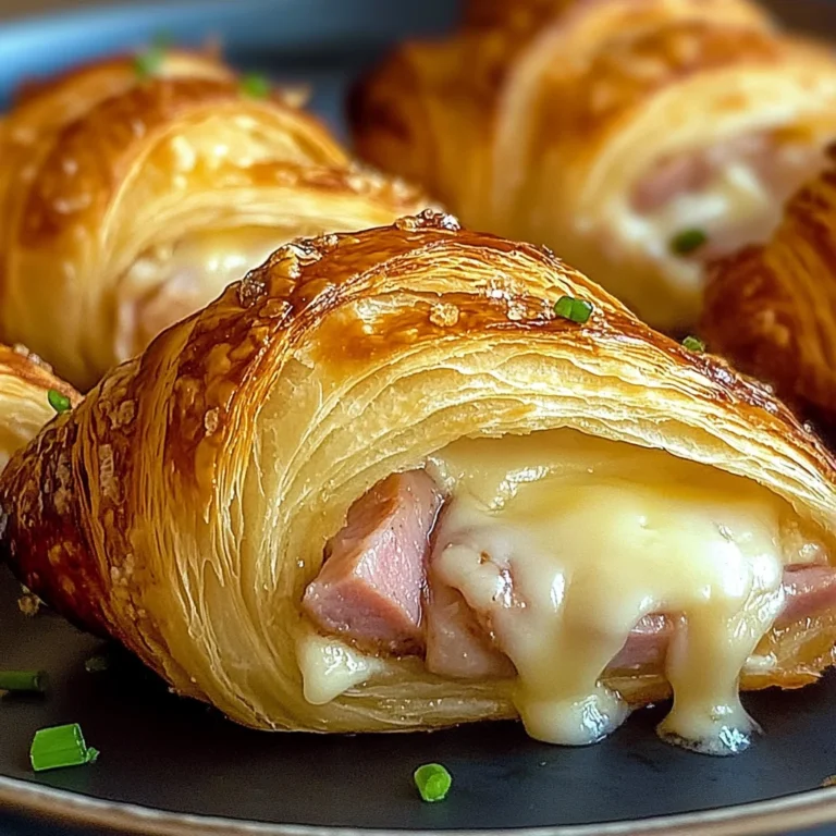 Air Fryer Ham Cheese Croissants