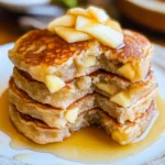 Apple Pancakes with Vanilla Maple Syrup