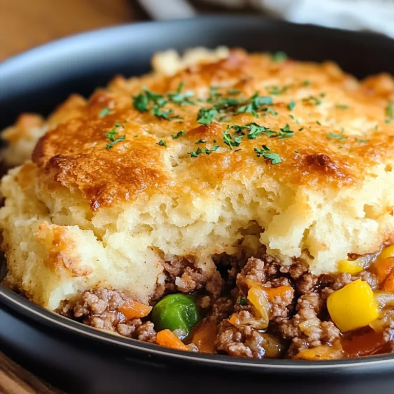 Cheddar Bay Ground Beef Cobbler