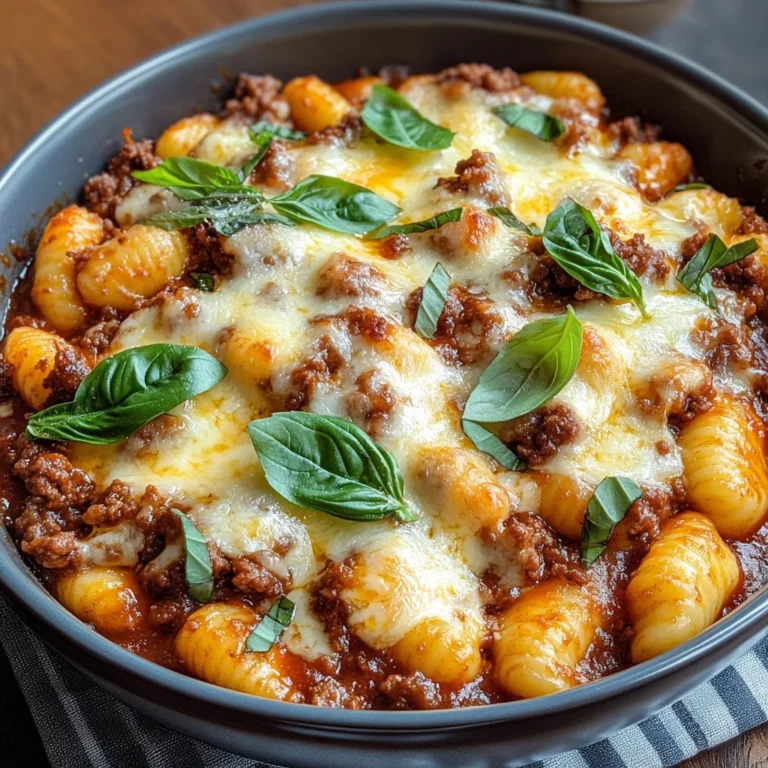 Cheesy Bolognese Gnocchi Bake