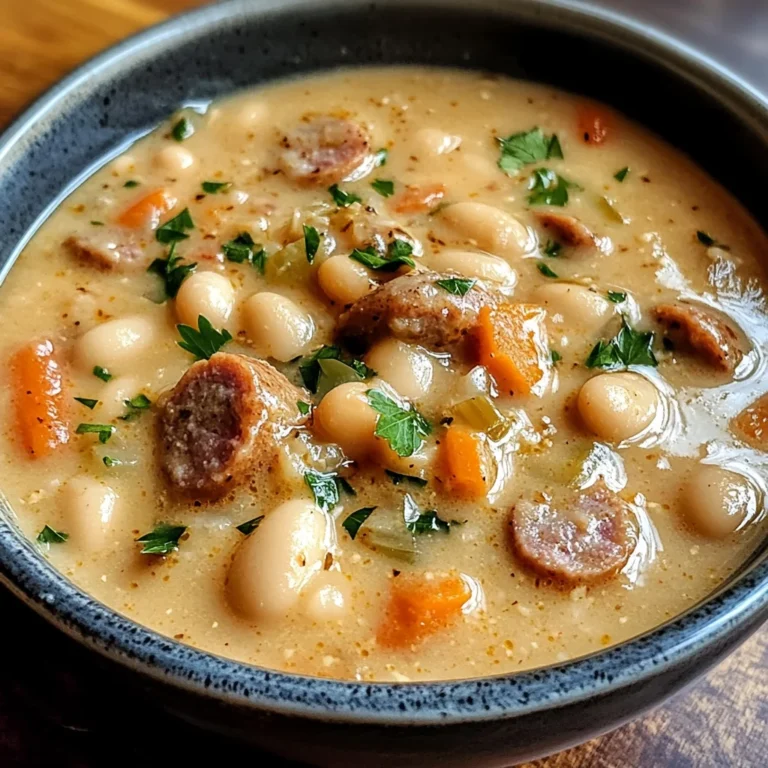 Creamy Bean Soup with Sausage