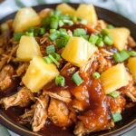 Crockpot Pineapple BBQ Chicken