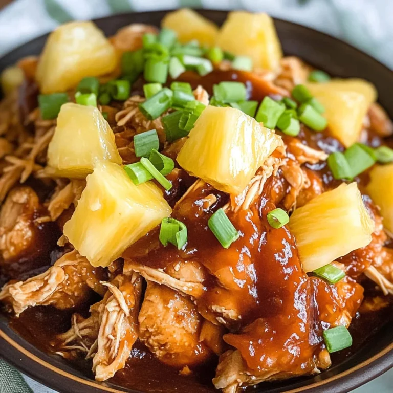Crockpot Pineapple BBQ Chicken