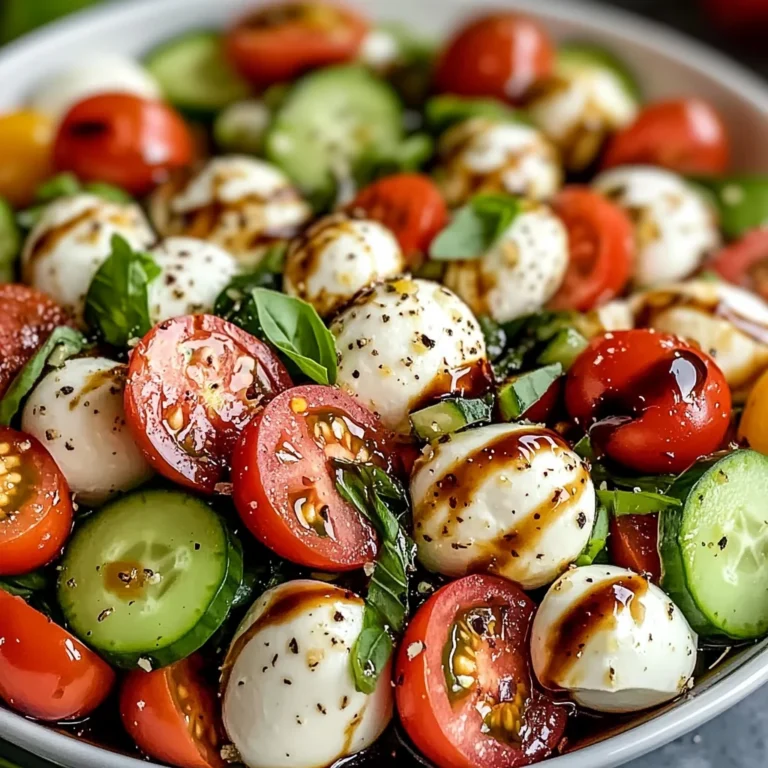 Cucumber Caprese Salad