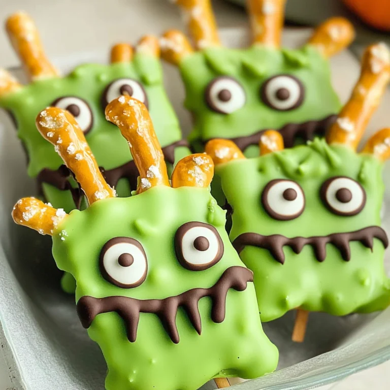 Frankenstein Halloween Pretzels