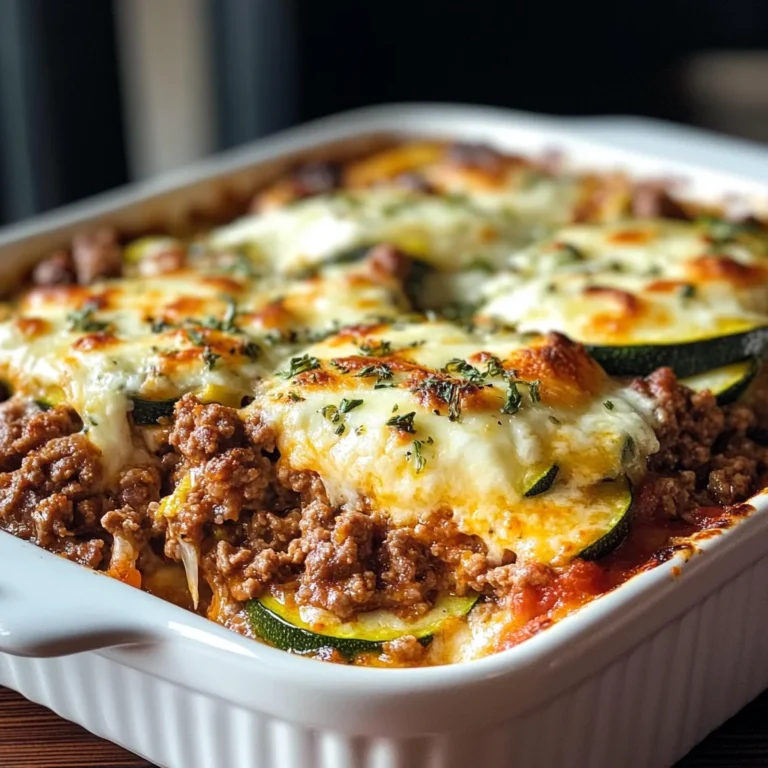 Ground Beef Zucchini Casserole