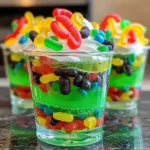Gummy Worm Jello Cups Recipe