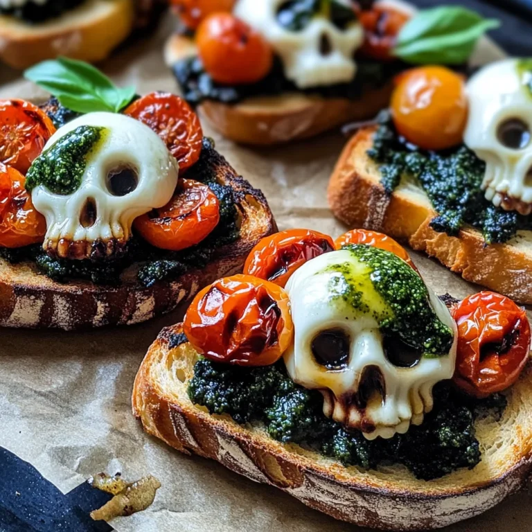 Halloween Bruschetta Appetizer