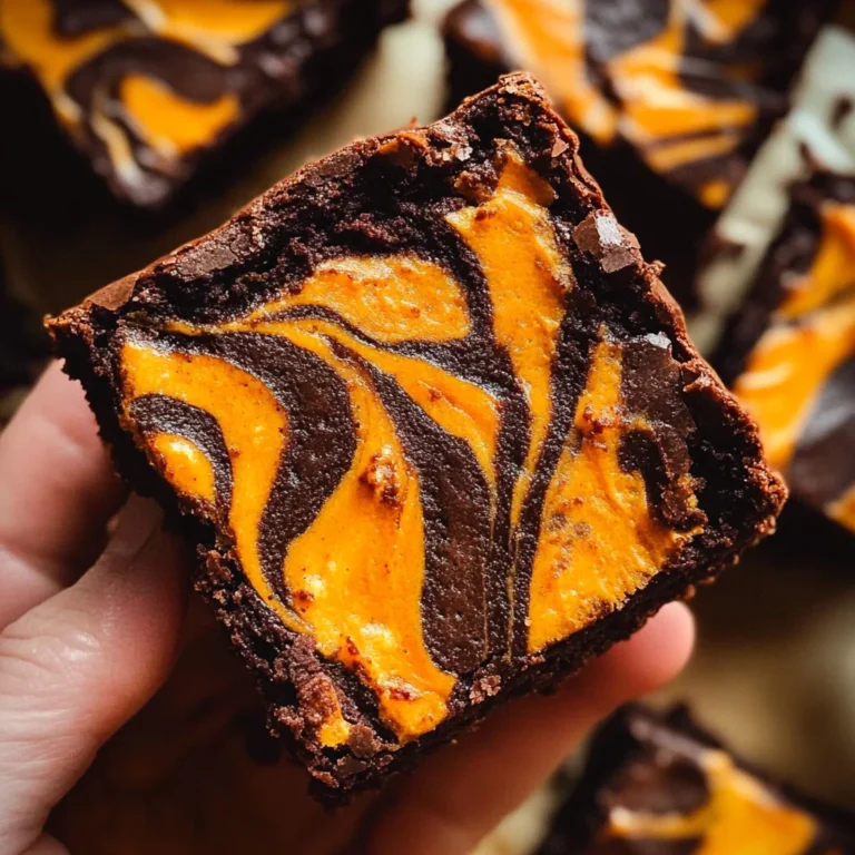 Halloween Cream Cheese Swirl Brownies