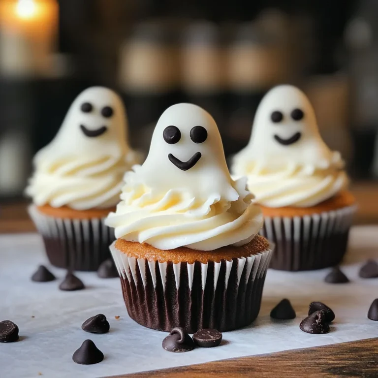 Halloween Cupcakes: Ghost Cupcakes