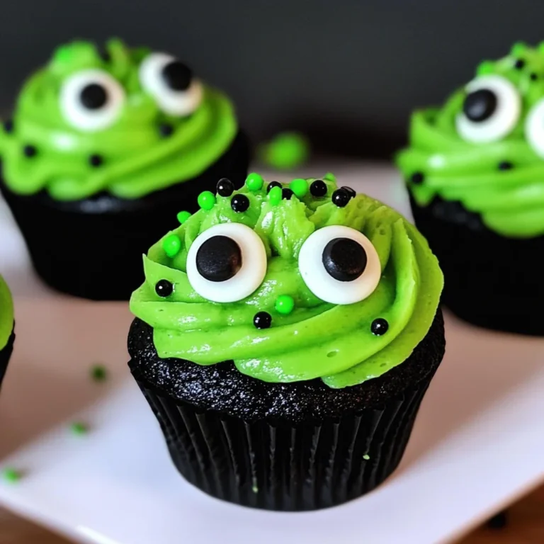 Halloween Slime Cupcakes