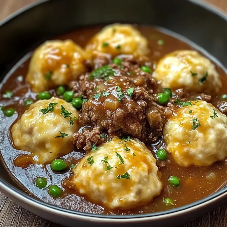 Hearty Ground Beef and Dumplings : Perfect Dinner
