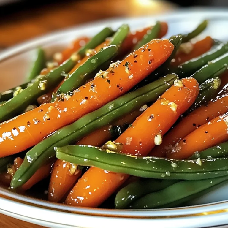Honey Glazed Carrots & Green Beans