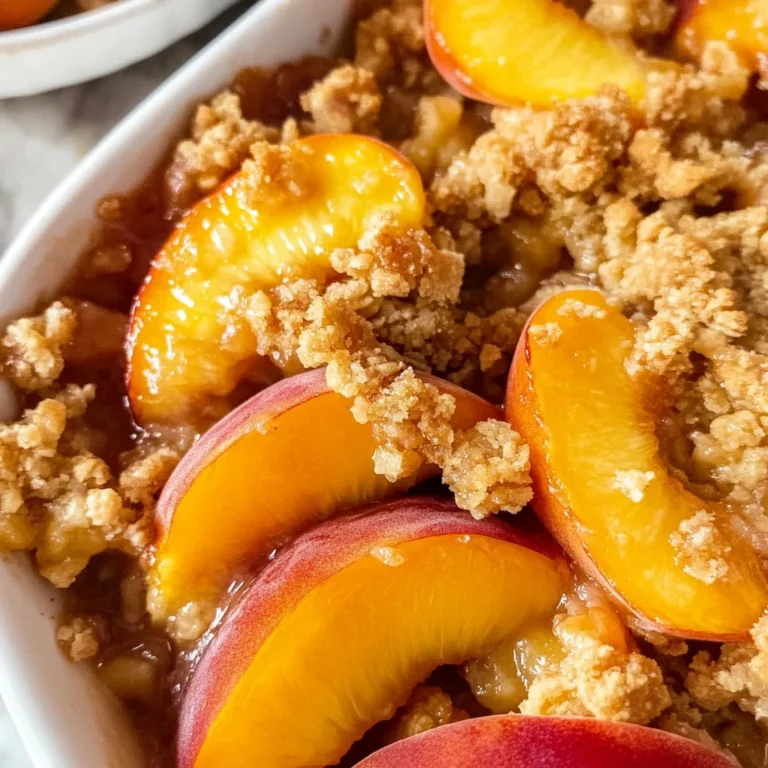 Old Fashioned Peach Crisp