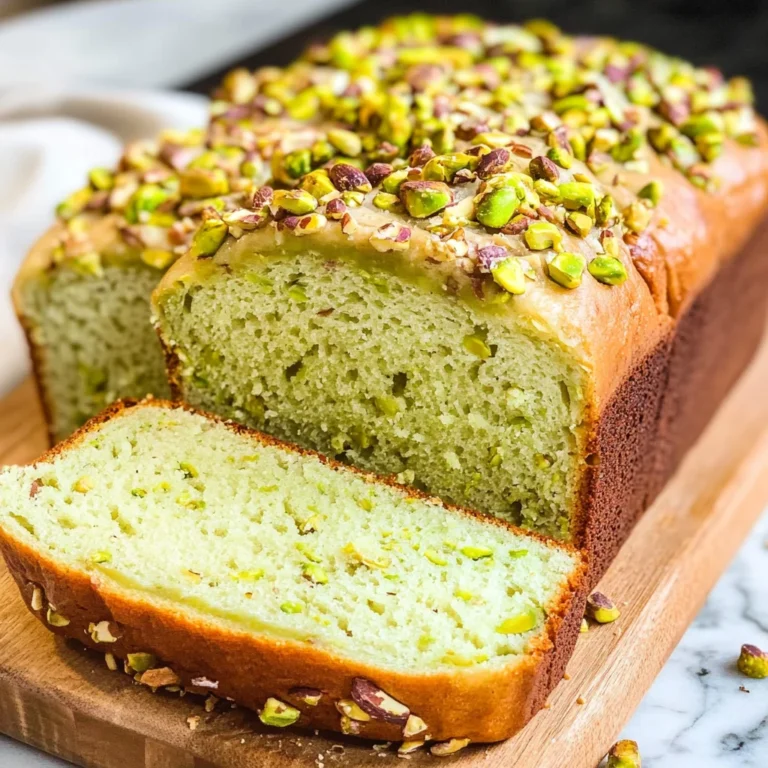 Pistachio Pudding Bread