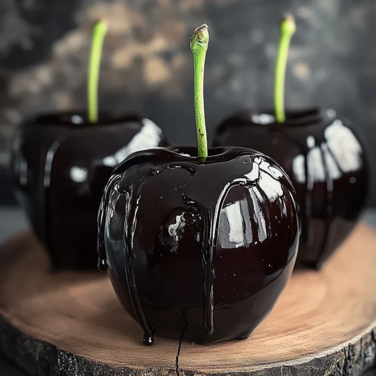 Poison Toffee Apples for Halloween
