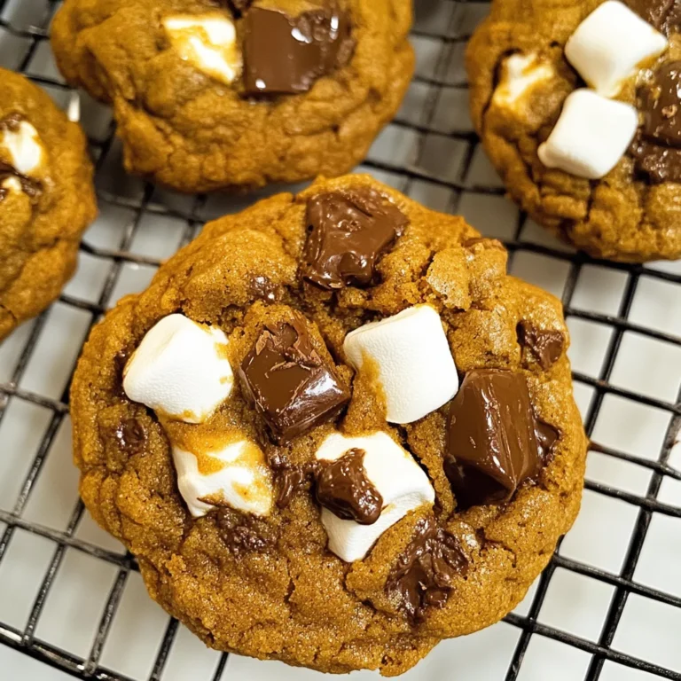 Pumpkin S'mores Cookies