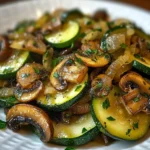 Sauteed Zucchini Mushrooms And Onions