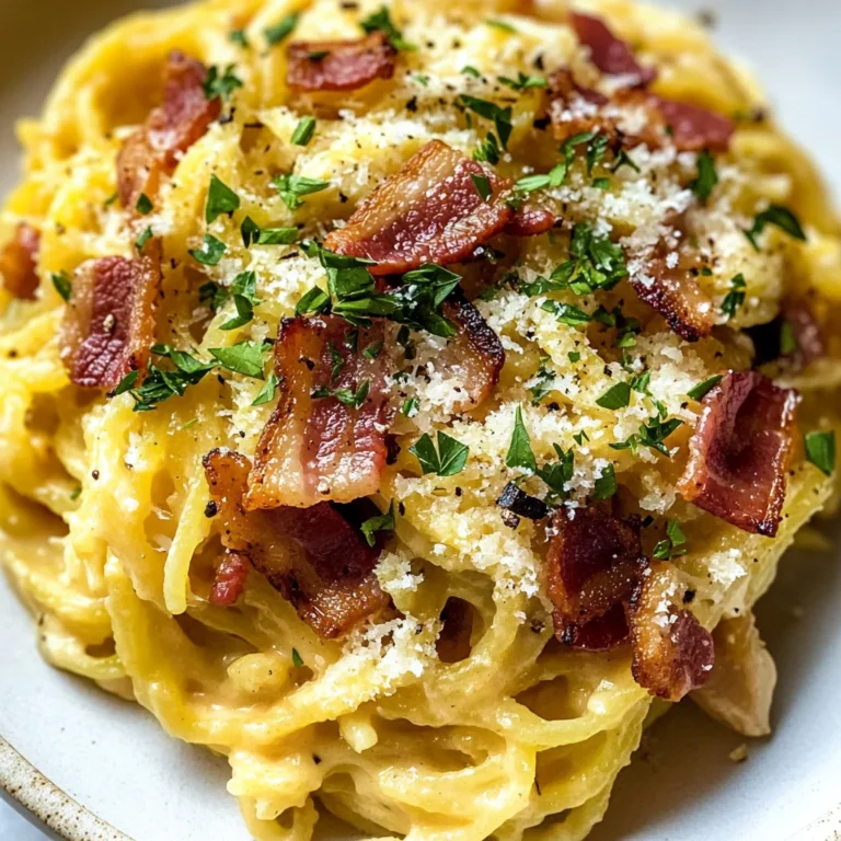 Spaghetti Squash Carbonara
