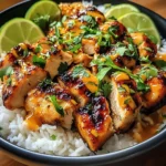 Spicy Maple Chicken and Coconut Rice