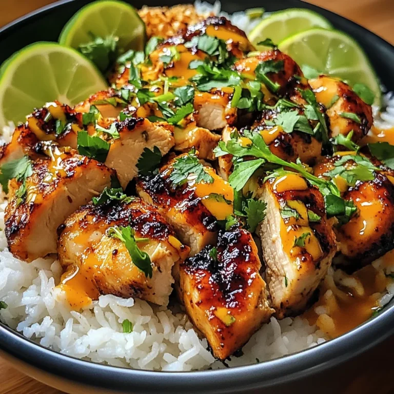 Spicy Maple Chicken and Coconut Rice
