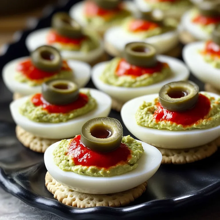 Spooky Deviled Eyeballs