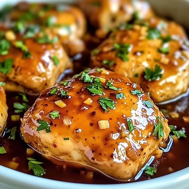Sweet Garlic Chicken in the Crockpot