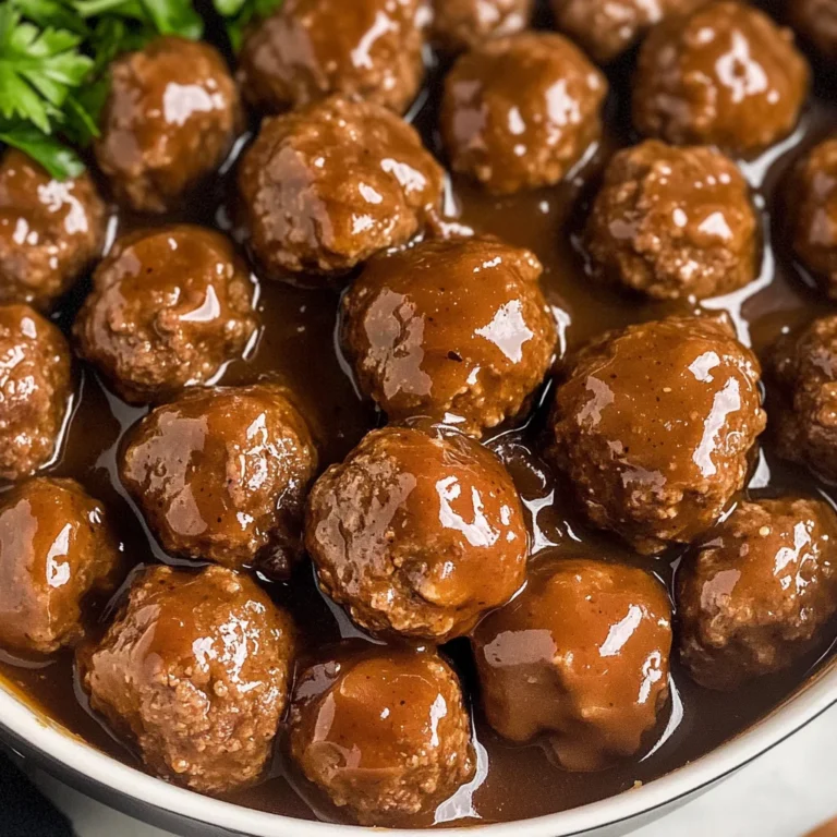 Tasty Slow Cooker Salisbury Steak Meatballs Recipe