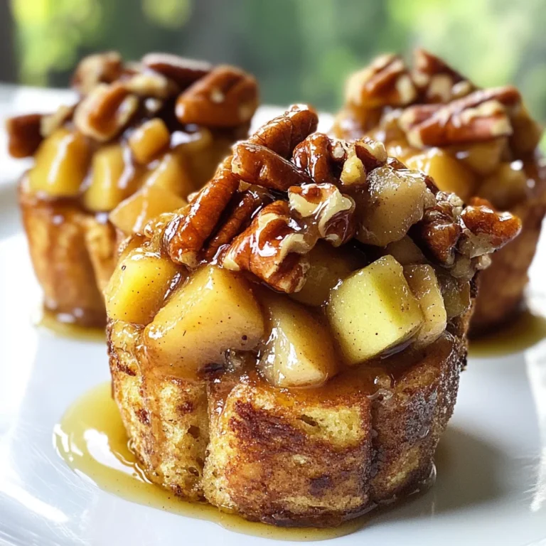 Apple Pecan French Toast Cups