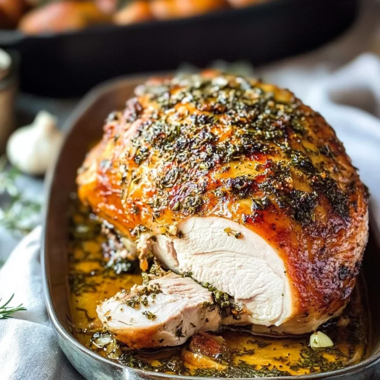Garlic Herb Butter Roasted Turkey Breast