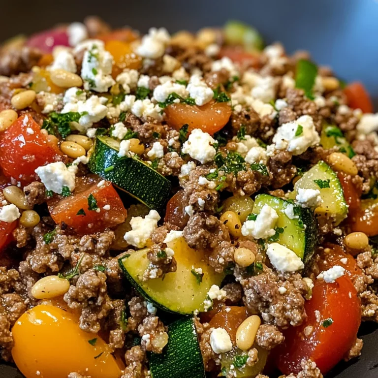 Mediterranean Ground Beef Stir-Fry
