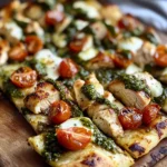 Pesto Chicken Flatbread: A Delicious and Easy Recipe for Dinner