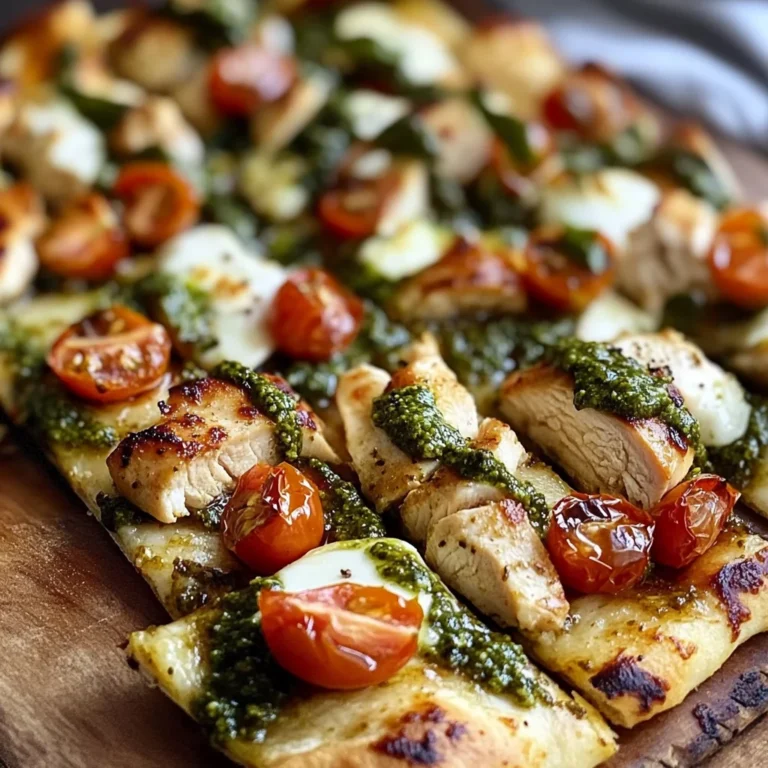 Pesto Chicken Flatbread: A Delicious and Easy Recipe for Dinner