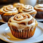 Pumpkin Cinnamon Roll Muffins