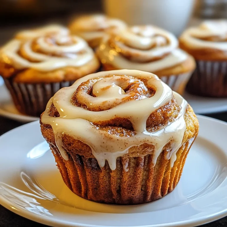 Pumpkin Cinnamon Roll Muffins