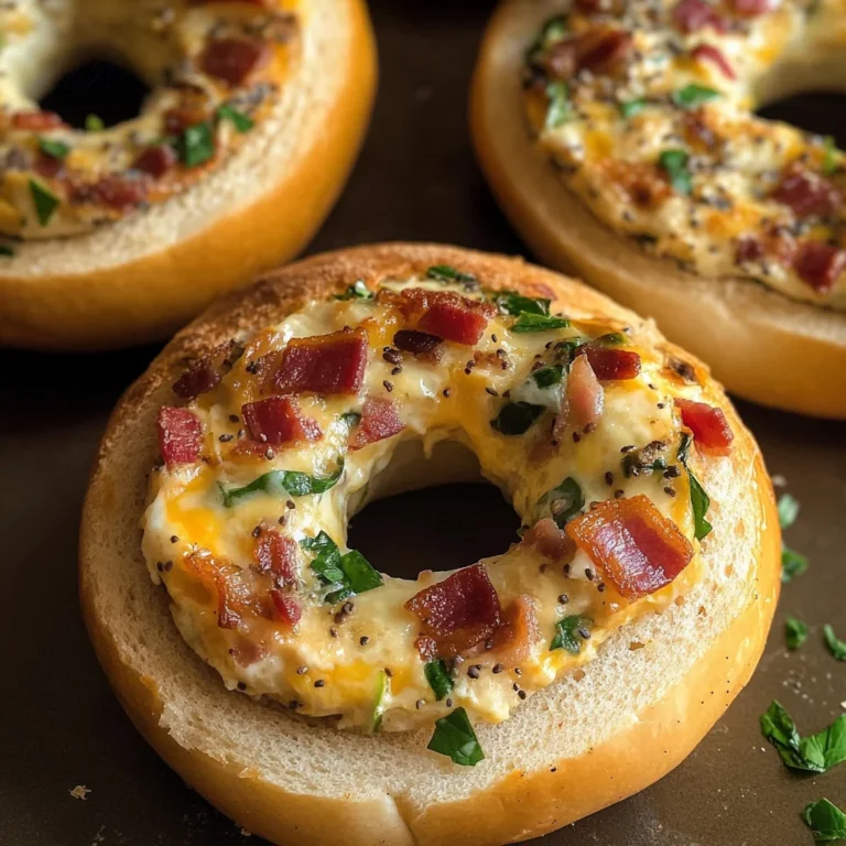 Quiche Stuffed Bagels