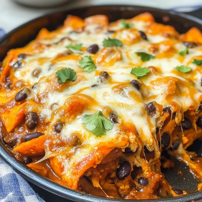 Sweet Potato and Black Bean Enchilada Casserole: A Hearty, Vegetarian Delight