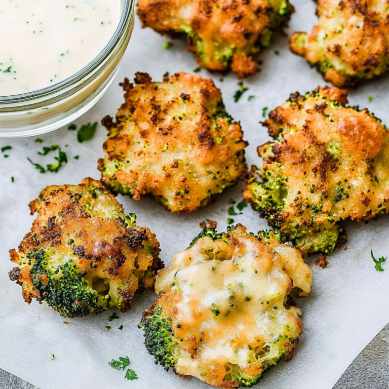 Crispy Air Fryer Broccoli Cheddar Poppers Recipe