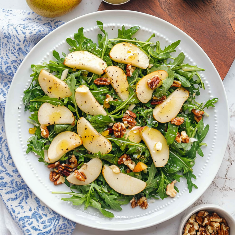 Irresistible Arugula Pear Salad Recipe to Impress Guests
