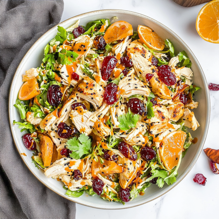 Refreshing Asian Chicken Cranberry Salad Recipe Delight