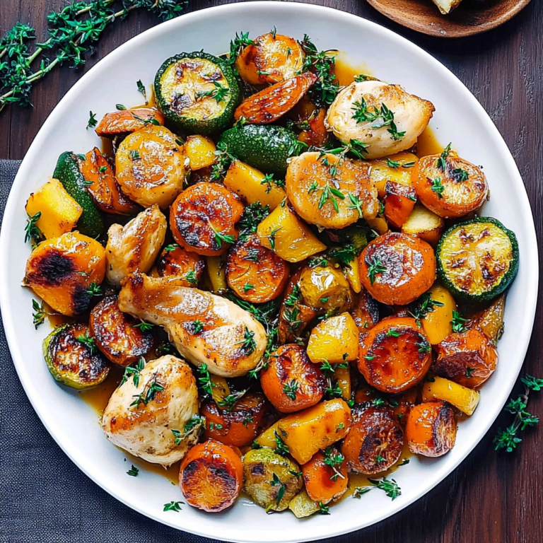 Cozy Autumn Chicken Dinner with Roasted Vegetables Recipe